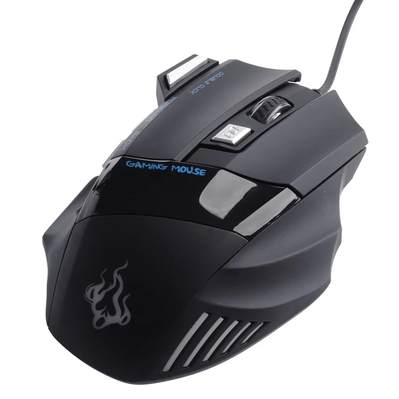 Светодиодный оптический USB Проводная игровая мышь 5500 DPI с 7 кнопками популярная