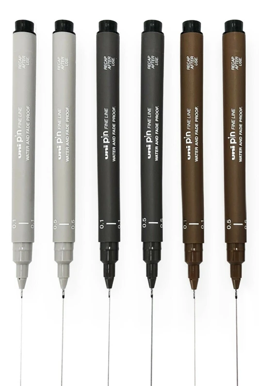 1 шт. uni pin Fineliner ручка для рисования маркер водостойкие чернила