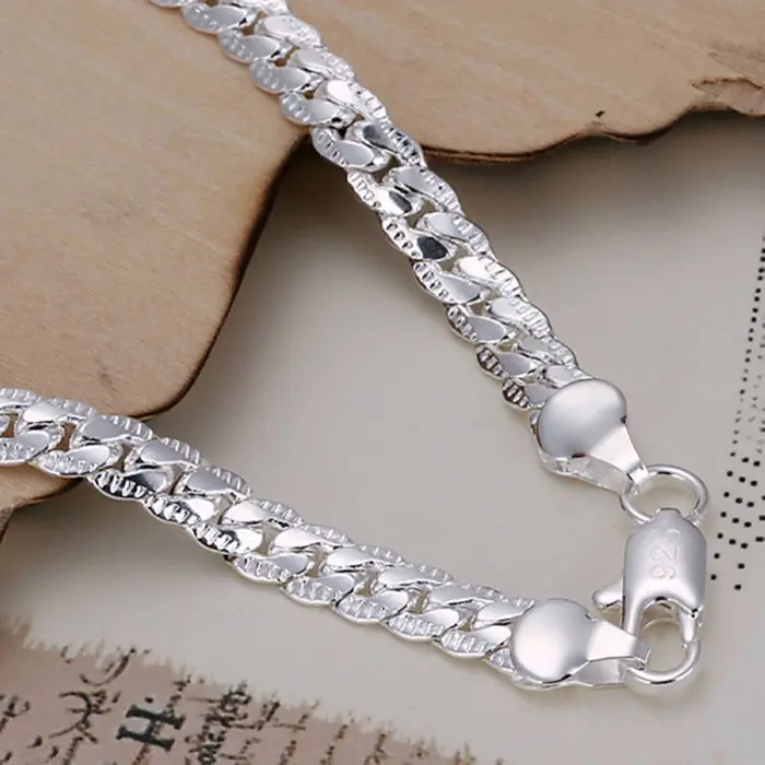 925 ювелирных изделий браслет с серебряным покрытием 5 мм H199|jewelry spotlight|jewelry waterjewelry