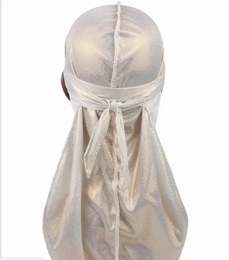 Мужская атласная бандана тюрбан парик шелковистая повязка на голову пиратская