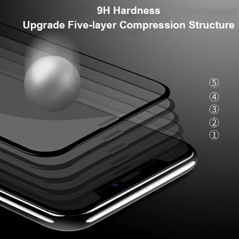 10 шт. 3D изогнутые закаленное стекло для iphone 8 7 6 6s X XS 5S полное покрытие защита