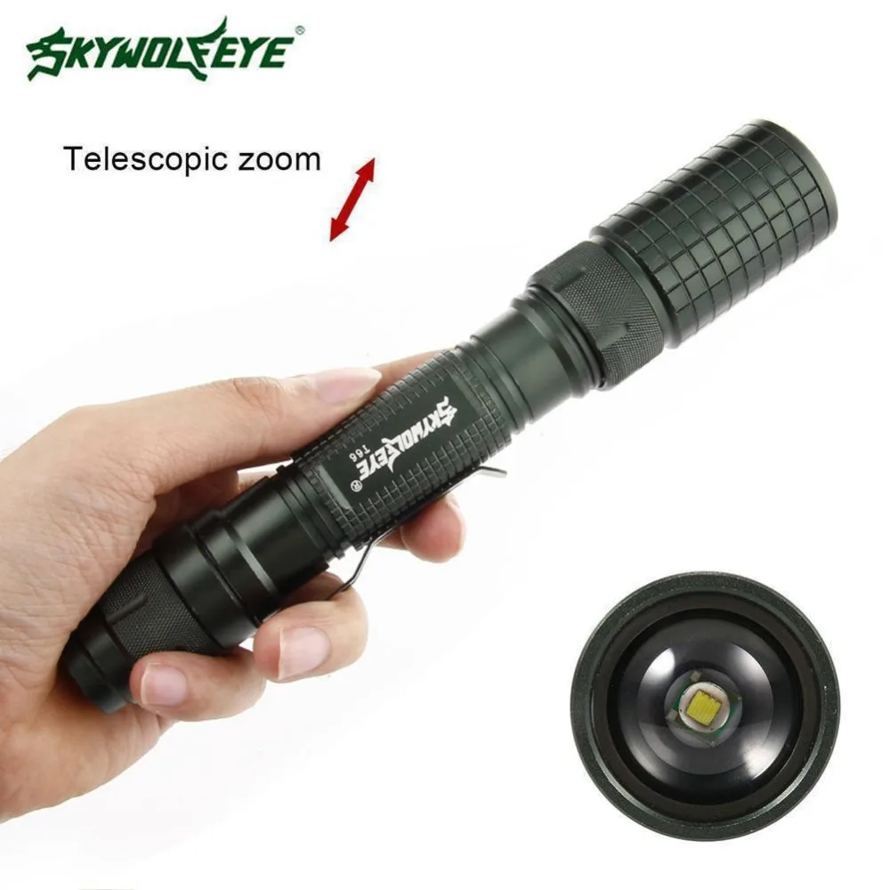 Водонепроницаемый светодиодный фонарик фонарь T6 Тактический Военный