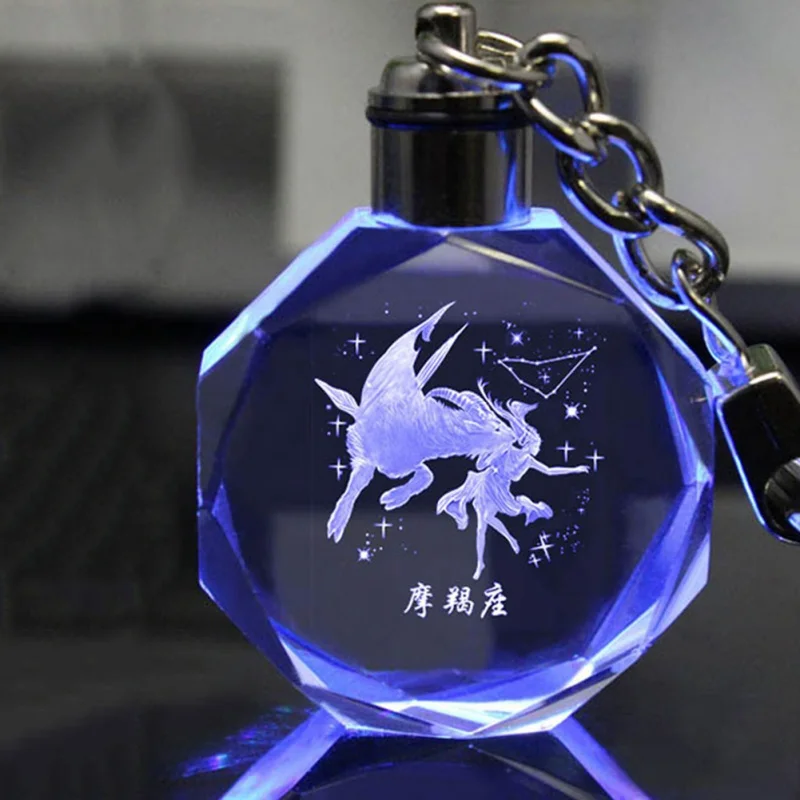 Брелок на День святого Валентина с 3D кристаллами Гравировальный кулон для женщин