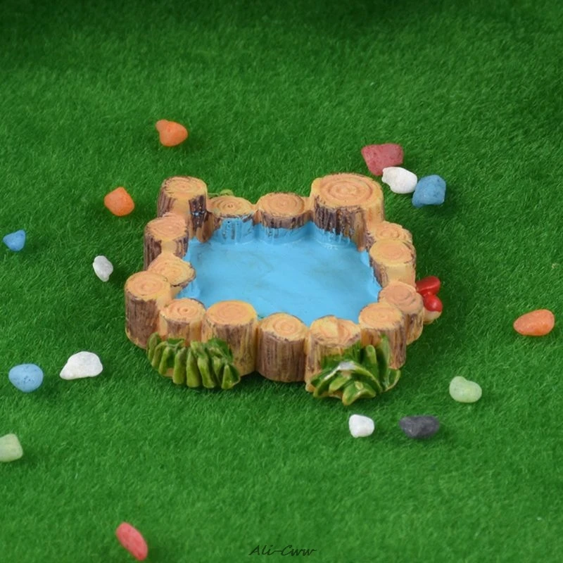 3D креативный орнамент из натурального микроlandschaft деревянный ворс лужайка горный