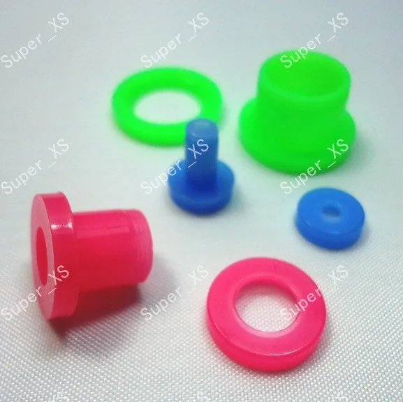 Горячая Распродажа модные разноцветные акриловые ушные расширения для гвоздя 40