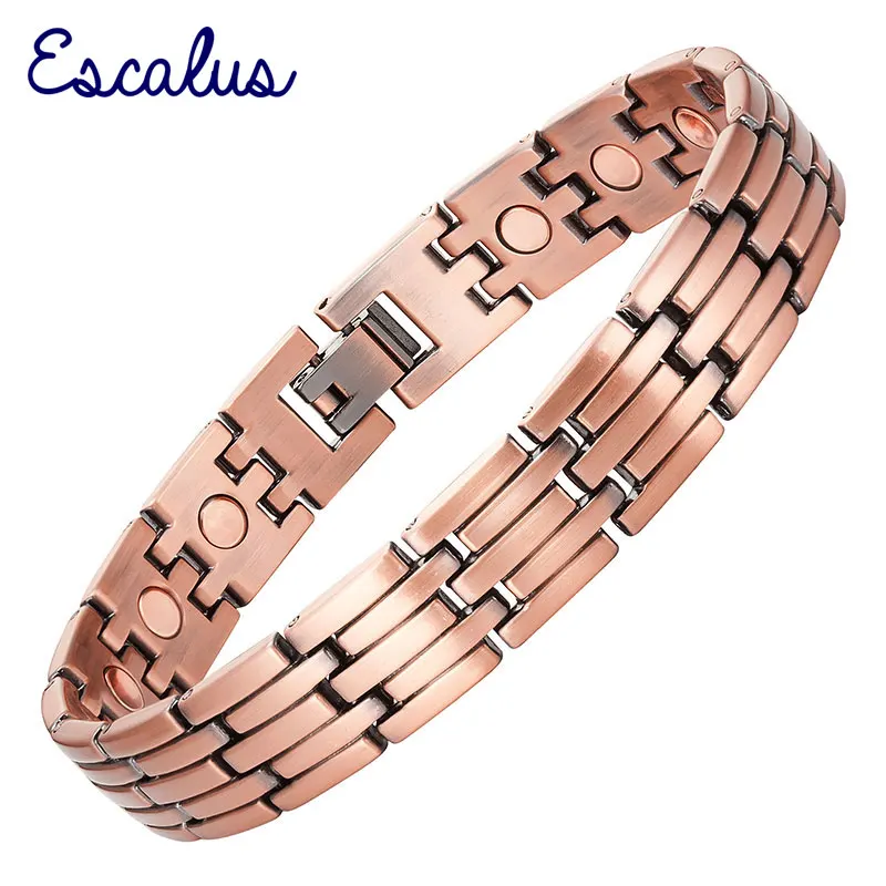 Мужской браслет Escalus магнитный с медным покрытием 16 шт.|chain bracelet|men braceletlink chain bracelet |