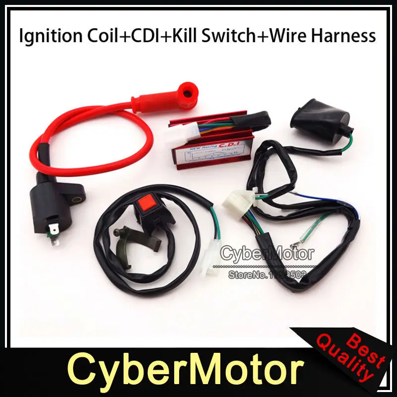 Переключатель остановки двигателя гоночная Катушка зажигания переменный ток CDI