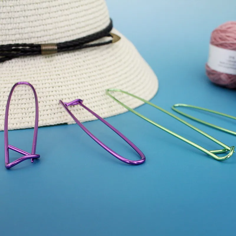 

5 Pieces/Set Stitch Holder Safety Pins Crochet Hooks Locking Protable Knitting Tools
