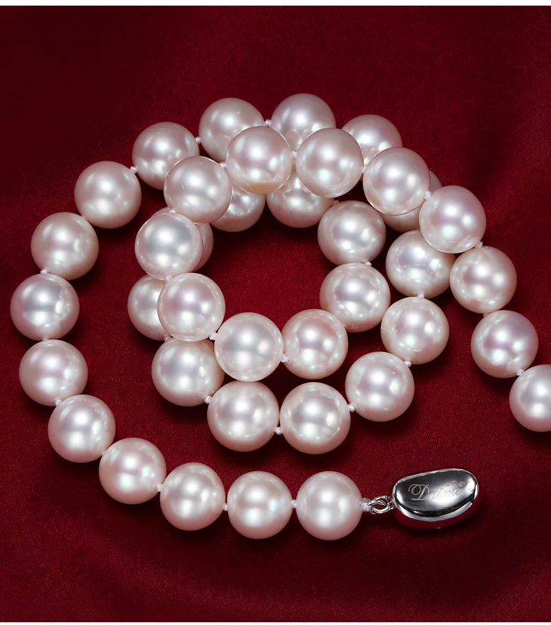 Ожерелье светильник натурального жемчуга 9 10 11 мм|necklace a|pearl necklacemom gift |
