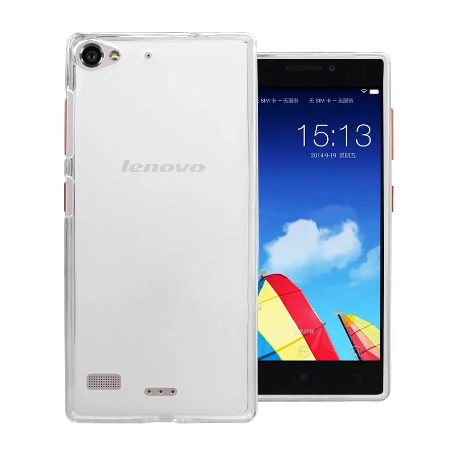 Ультра тонкий 0 5 мм прозрачный однотонный мягкий чехол из ТПУ с рисунками Lenovo Vibe X2