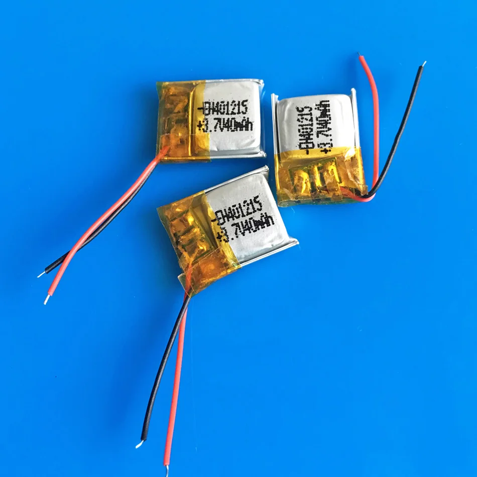 3 шт. 401215 7 V 40 мА/ч небольшой Размеры Lipo литиевая полимерная аккумуляторная