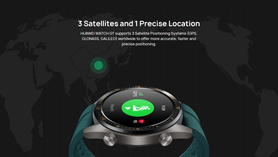 Huawei Watch GT Смарт часы Поддержка gps NFC 14 дней Срок службы батареи 5 атм водонепроницаемый телефонный Звонок трекер сердечного ритма для Android iOS