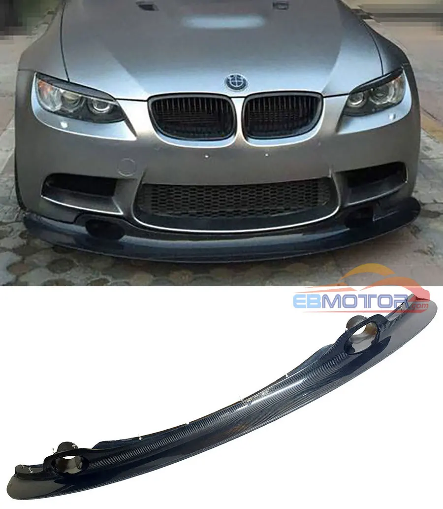 GT4 стиль Настоящее углеродное волокно передний спойлер для BMW 3 серии E90 E92 E93 M3 Coupe