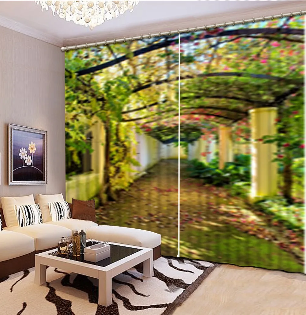 

modern living room curtains Beautiful Photo Fashion Customized 3D Curtains Extended space curtain