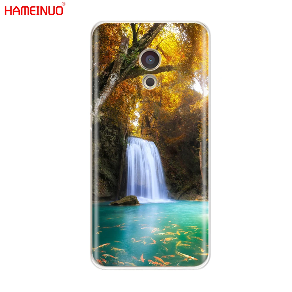 HAMEINUO водопад природный дизайн с пейзажем крышка чехол для телефона для Meizu M6 M5 M5S M2 M3 M3S MX4 MX5 MX6 PRO 6 5 U10 U20 note plus