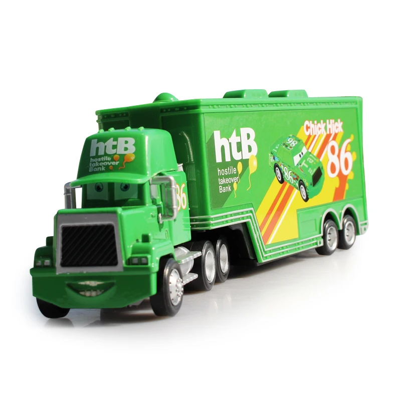 Машинки Disney Pixar 1:55 Mack дядюшка цыпленок Hick литые под давлением Металлические