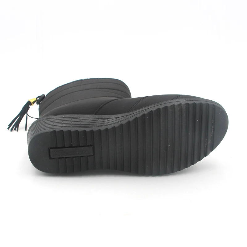 Женские ботинки ботильоны с кисточками из водонепроницаемого материала теплые