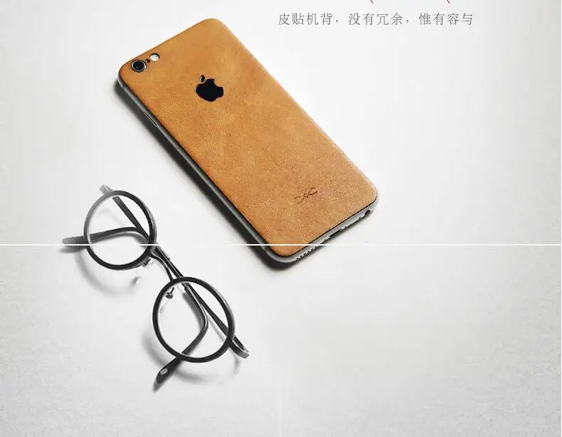 Натуральная кожа выдалбливают полный задний стикер кожи для iPhone 7 Высокое качество для iPhone 8 7 6 6s plus наклейка прочный протектор