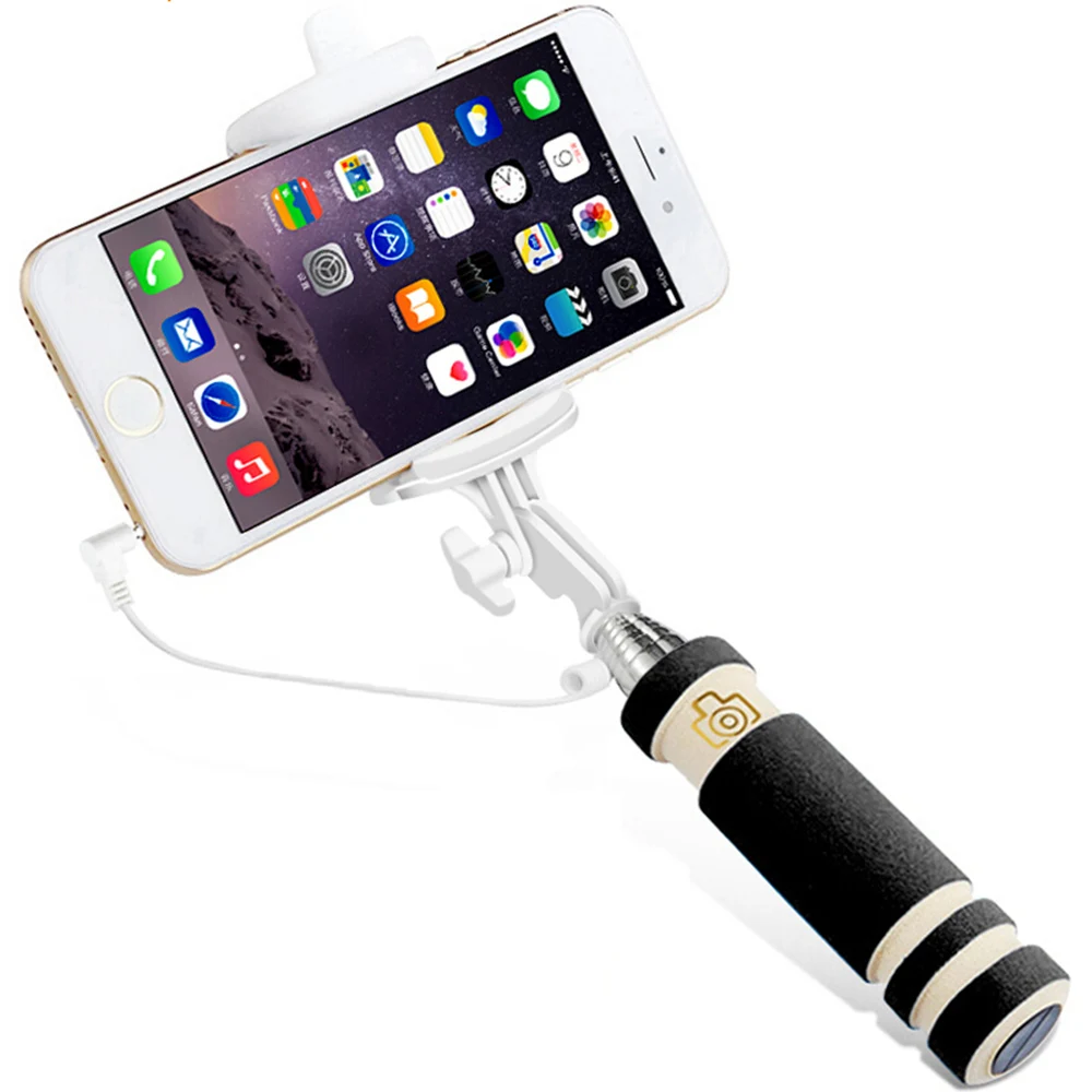 KISSCASE мини держатель для телефона для iPhone 6 6S 7X8 Plus селфи монопод палка для samsung S8 S9 Plus проводной телефон штатив аксессуары