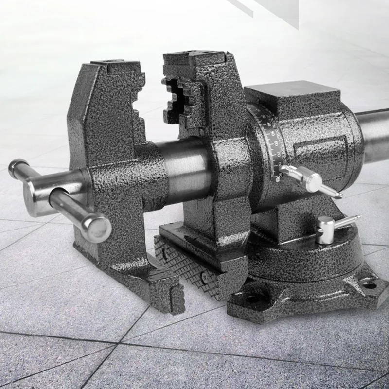 

5 Inch Heavy-Duty Multi-Jaw Bench Vise Rotating Combination Pipe with 360-Degree Swivel Base and Head