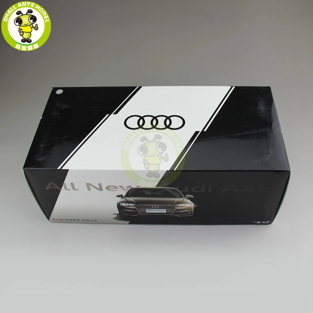 1/18 Audi A4 A4L литая под давлением металлическая модель автомобиля игрушка для мальчиков и девочек детская коллекция подарков Белый