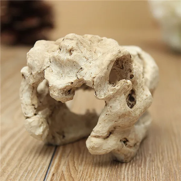 Aquarium Terrarium Decoration Crocodile Skull for Fish Tank Resin Ornament Intravital skull lizard scorpion box | Дом и сад