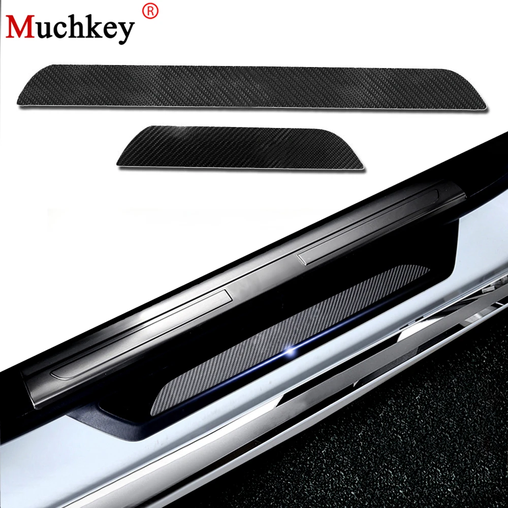 4 шт. накладки на пороги автомобиля из углеродного волокна для BMW 3 серии F30 F35 316i 318i