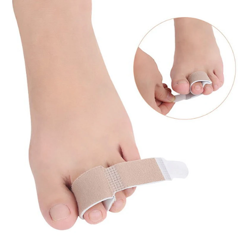 

1PC Nylon Latex Toe Finger Straightener Hammer Toe Hallux Valgus Corrector Bandage Toe Separator Splint Wrap Foot Stretcher Care