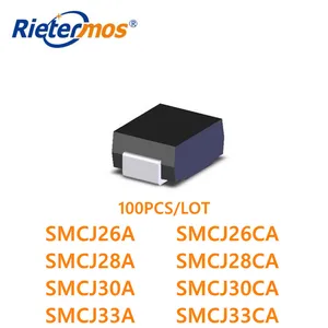 100PCS SMCJ26 SMCJ26A SMCJ26CA SMCJ28 SMCJ28A SMCJ28CA SMCJ30 SMCJ30A SMCJ30CA SMCJ33 SMCJ33A SMCJ33CA SMC