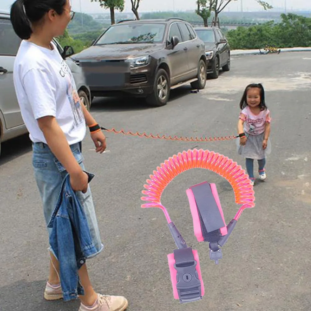 

1.5/2/2.5M Adjustable Kids Safety Walking Harness Wrist Link Kids Security Bracelet Children Wrist Leash Anti-lost Belt Band