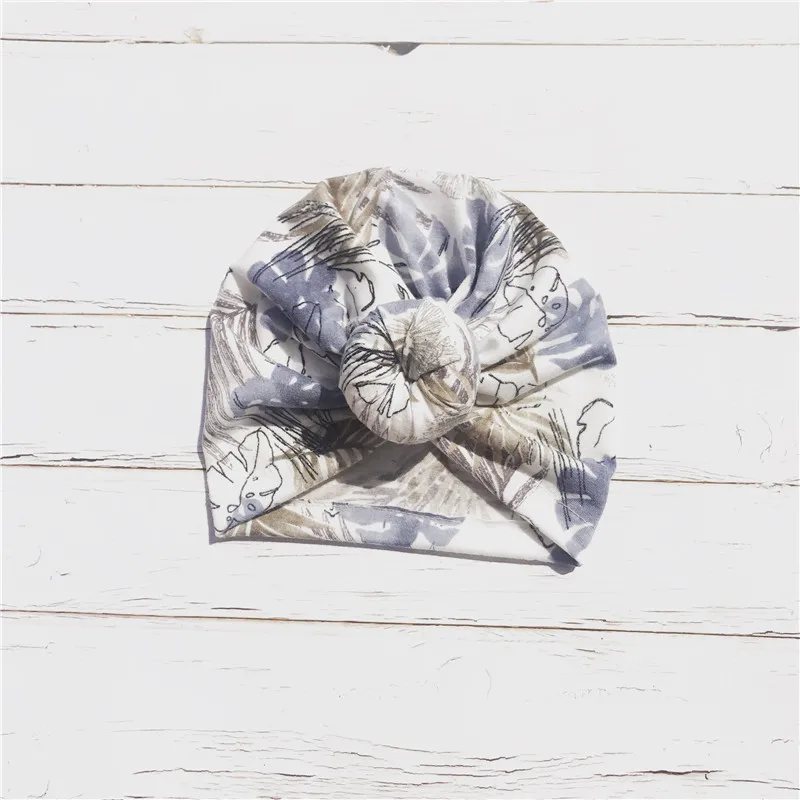Lovely Newborn Baby Girls Caps Infant Hat Floral Cotton Beanie Toddler Turban Cap Head Wrap | Детская одежда и обувь