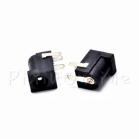 10pcs st089b dc 005 5 52 1mm dc power jack socket connector high quality black 2 1 socket round the needle connection tool