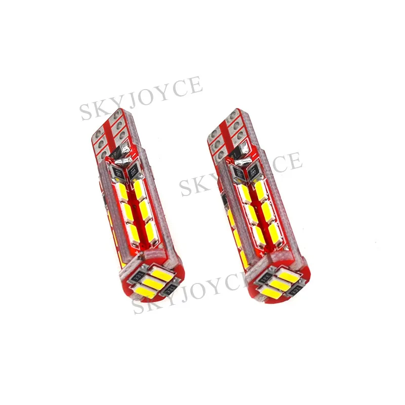 SKYJOYCE 50 ⑤ упак. Canbus T10 LED 27SMD W5W 4014 168 192 27LED без ошибок белый автомобильный Стайлинг