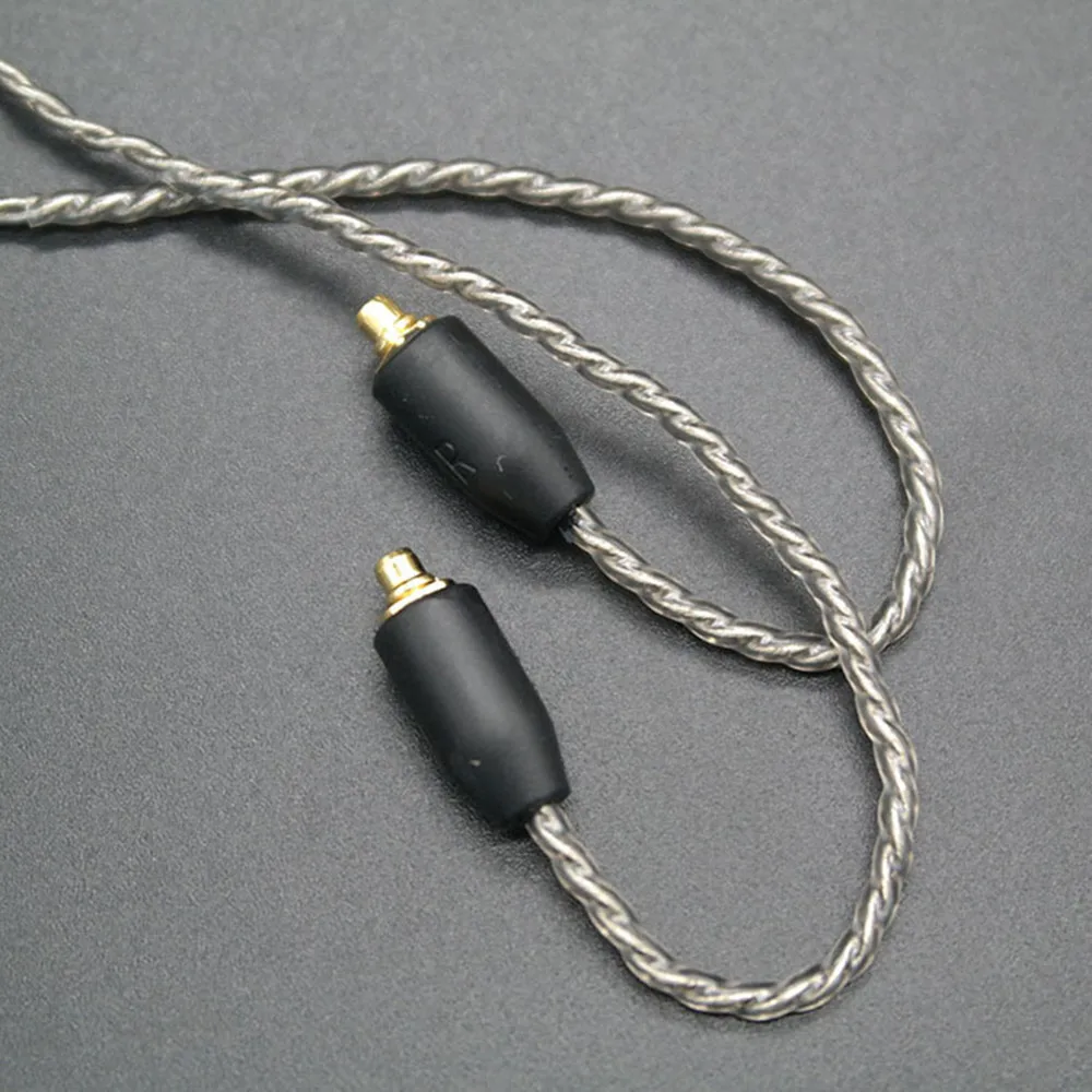 Replacement DIY Upgrade Cable MMCX Silver Plated Wire Cords Line for Shure SE215 SE315 SE425 SE535 SE846 UE900 Earphones | Электроника
