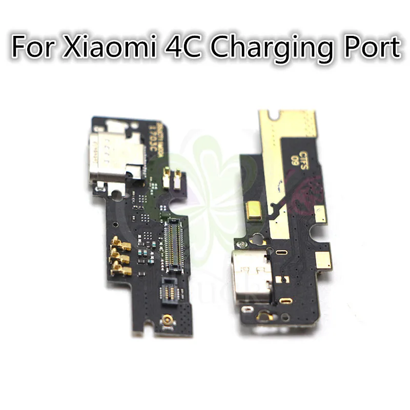 USB Порт зарядки с док-коннектором и гибким кабелем с микрофоном для ремонта Xiaomi Mi4c Mi 4C M4C.