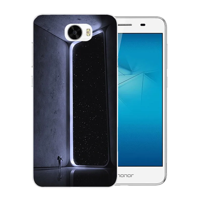 Мягкий чехол из ТПУ 5 0 дюйма для Huawei Y5ii Y52 телефона с изображением космоса мира