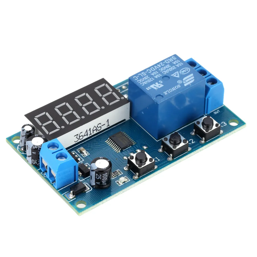 Многофункциональное реле времени задержки 12 В/24 В time delay relay управления