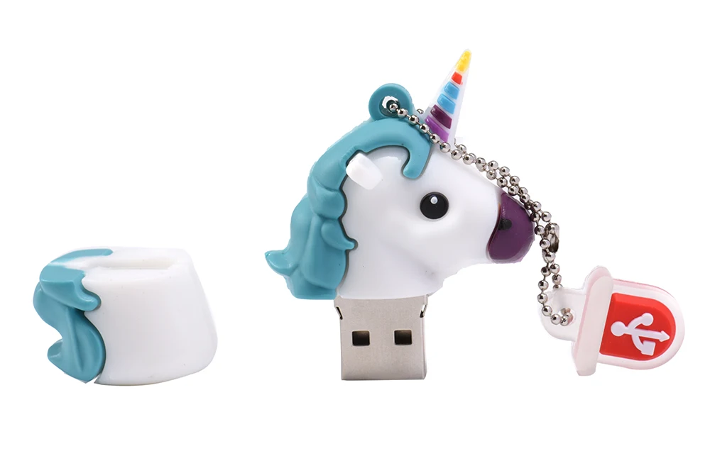 JASTER 3,0 Мультфильм Белый Единорог Миньон usb флэш-накопитель реальная емкость милый конский накопитель 4G 8G 16G 32G 64GB флэш-память U dis