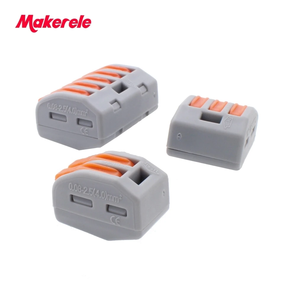 Универсальный Компактный проводки Conector клеммный блок разъемов Терминатор