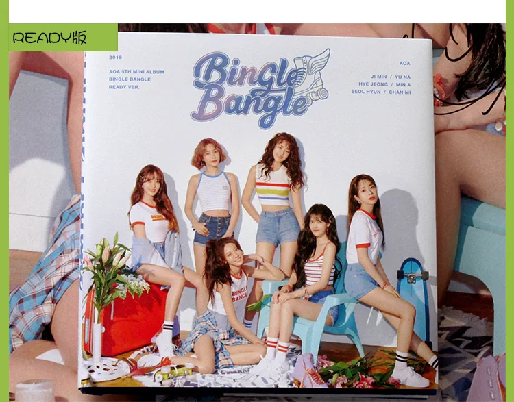 hand signed AOA autographed mini5th album Bingle Bangle CD+ photobook +signed poster K-POP 062018 | Дом и сад