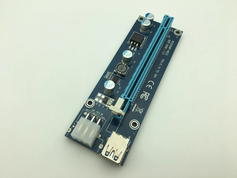 006C PC PCIe PCI E Express Riser Card 1x к 16x USB 3 0 Дата кабель SATA 6Pin IDE Molex источник питания для BTC Miner