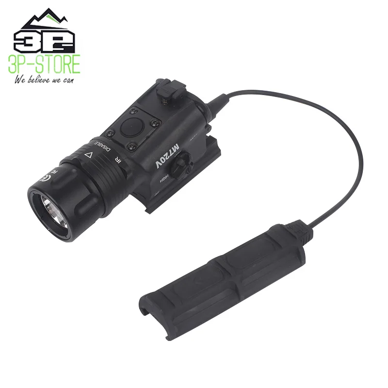 Черный Airsoft suprefir M720V тактическая подсветка для оружия светильник Arma винтовка стробоскоп пистолет фонарь Inforce Aplc охотничий поисковый светильник - Цвет: Черный