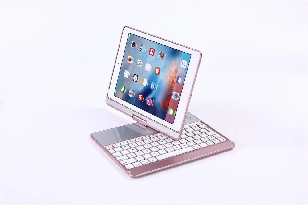 Пластиковый защитный чехол с Bluetooth клавиатурой 360 градусов подставкой для iPad Air 1 2