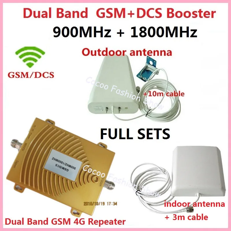 ZQTMAX GSM DCS репитер 2G 4G двухдиапазонный 900 1800 усилитель мобильного сигнала LTE сотовый