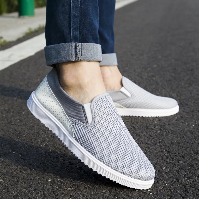 2016 new air spring men's casual shoes slip net in Korean Ventilated free shopping | Обувь