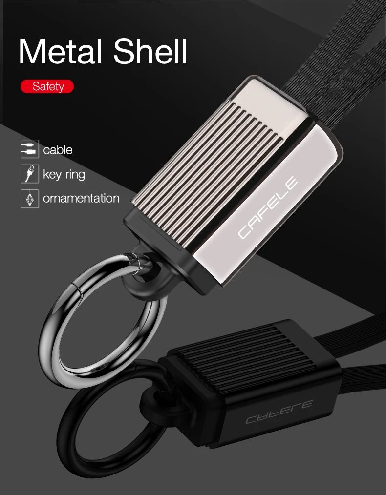 CAFELE Prorable USB кабель для зарядки для iPhone X 8 7 6S 6 Plus микро Синхронизация данных мини телефонный кабель для huawei samsung Xiaomi