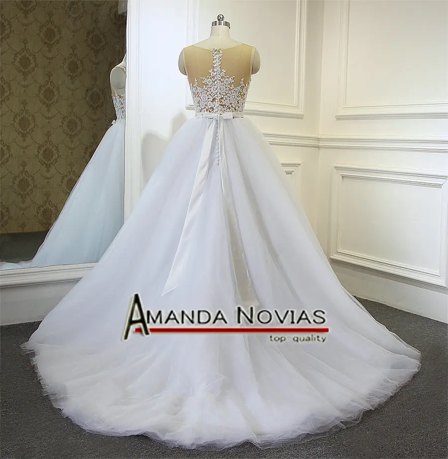 Свадебное платье с кружевом и аппликацией на спине модель 2019|wedding dress|wedding dress 2017robe