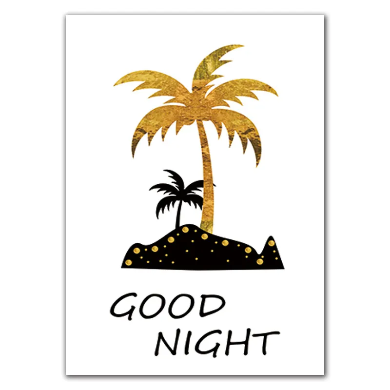 Минималистичная абстрактная Радуга кокосовое дерево холст картина плакат