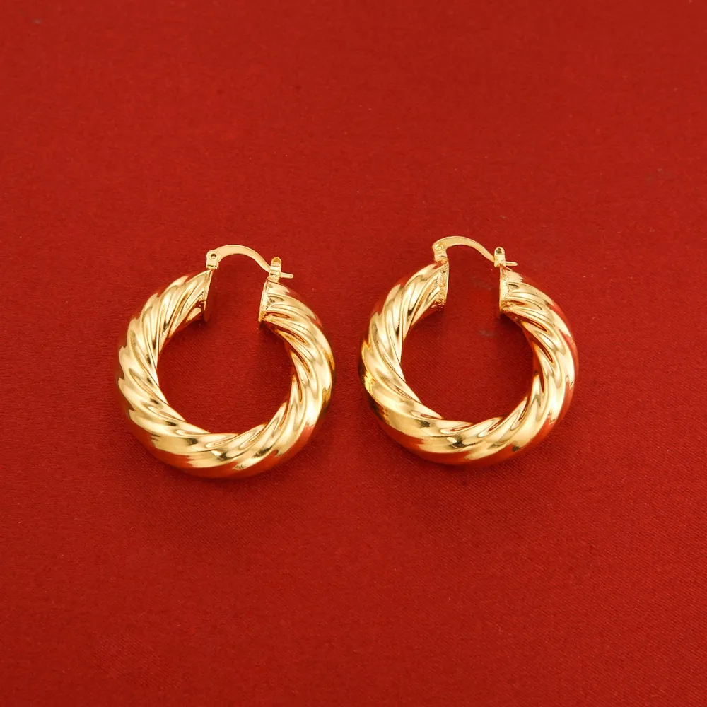 Женские серьги кольца цвет золото 24 к|hoop earrings jewelry|circle hoop earringshoop |
