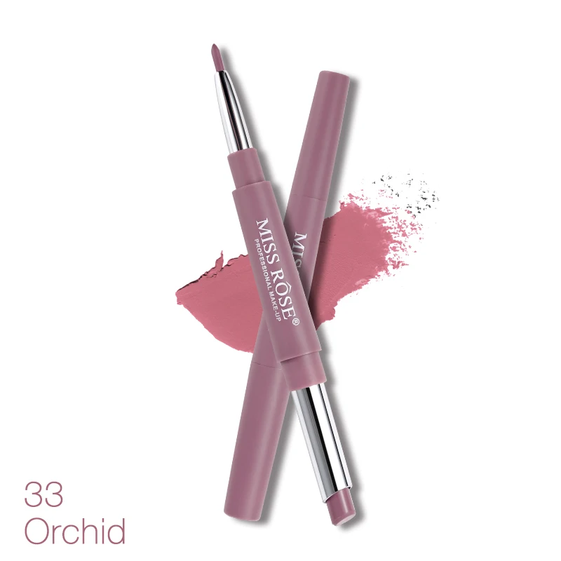 33 Miss Rose/брендовая матовая губная помада Lipliner, набор для макияжа, шелковистая Помада для губ, водостойкая, телесный, для губ, мягкий, долговечный, косметическая косметика - Цвет: 33